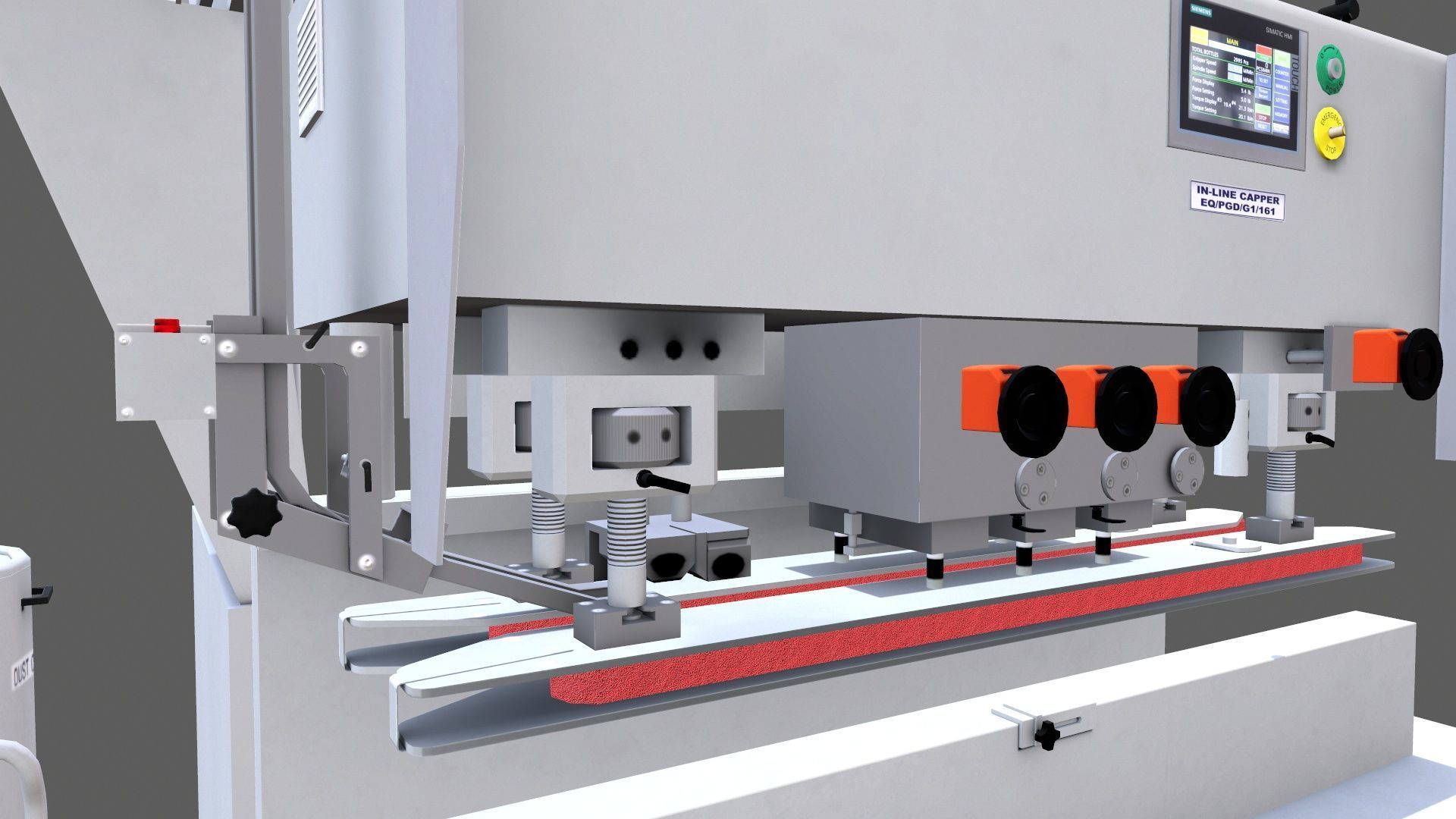 Capping Machine Low-poly 3D model_4