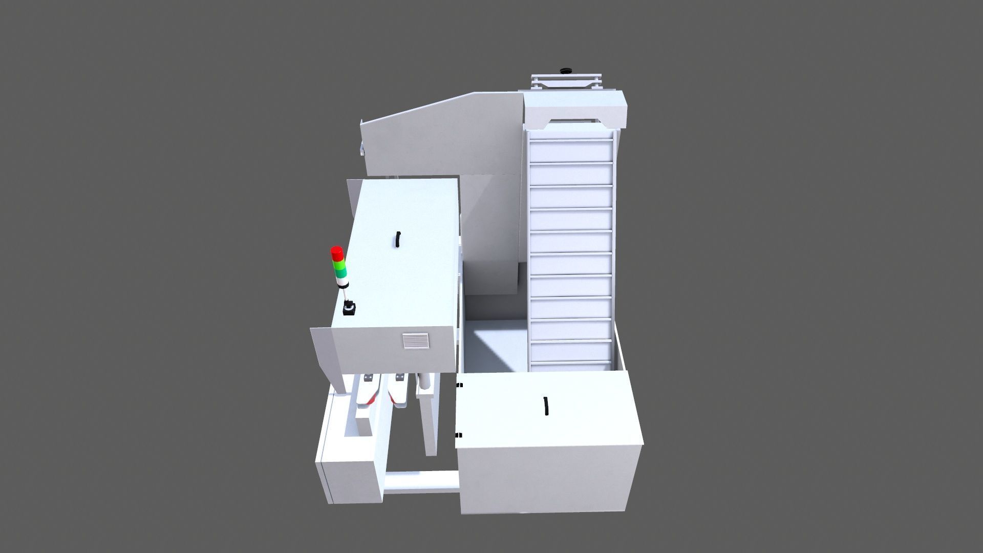 Capping Machine Low-poly 3D model_13