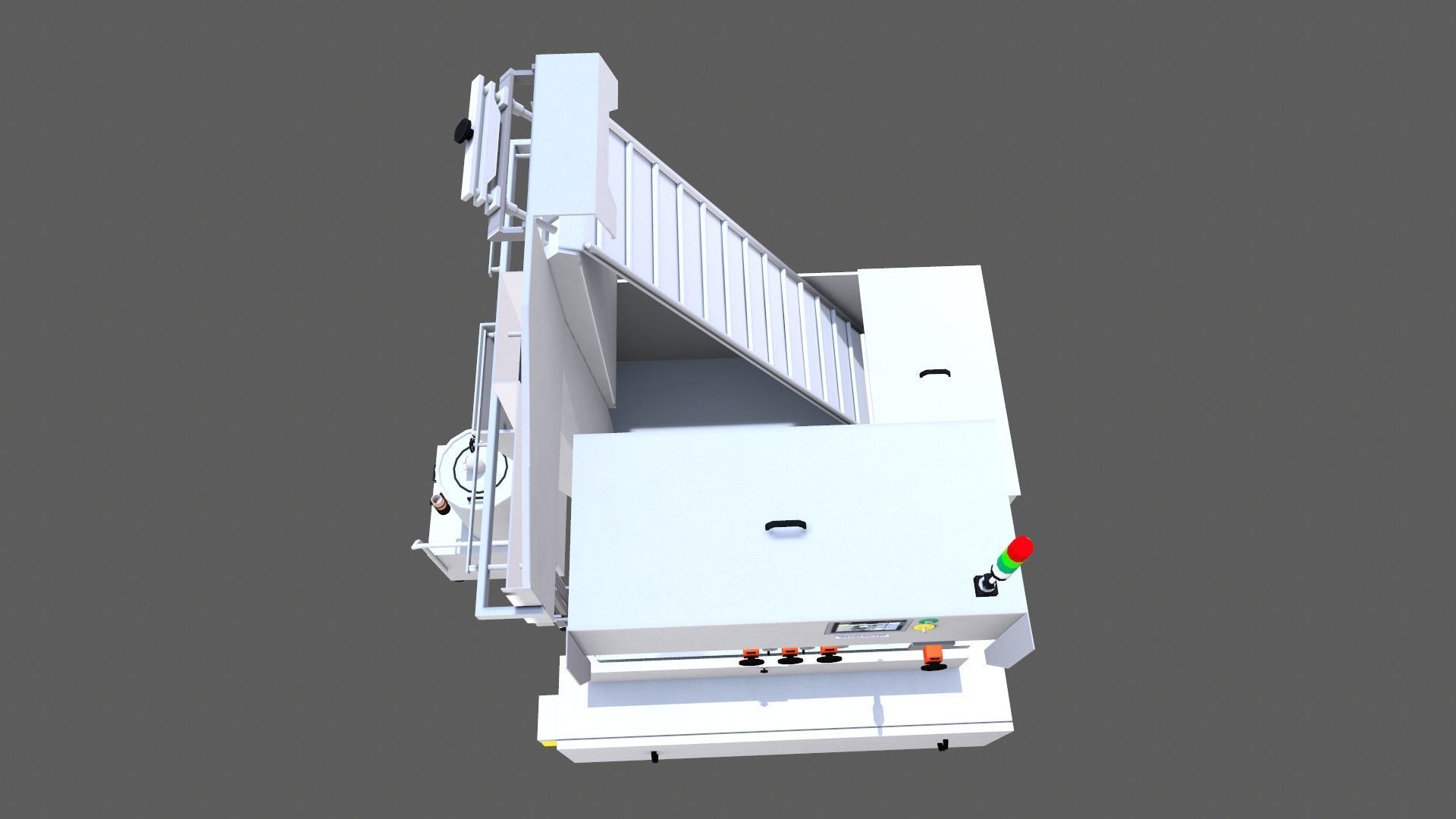 Capping Machine Low-poly 3D model_10