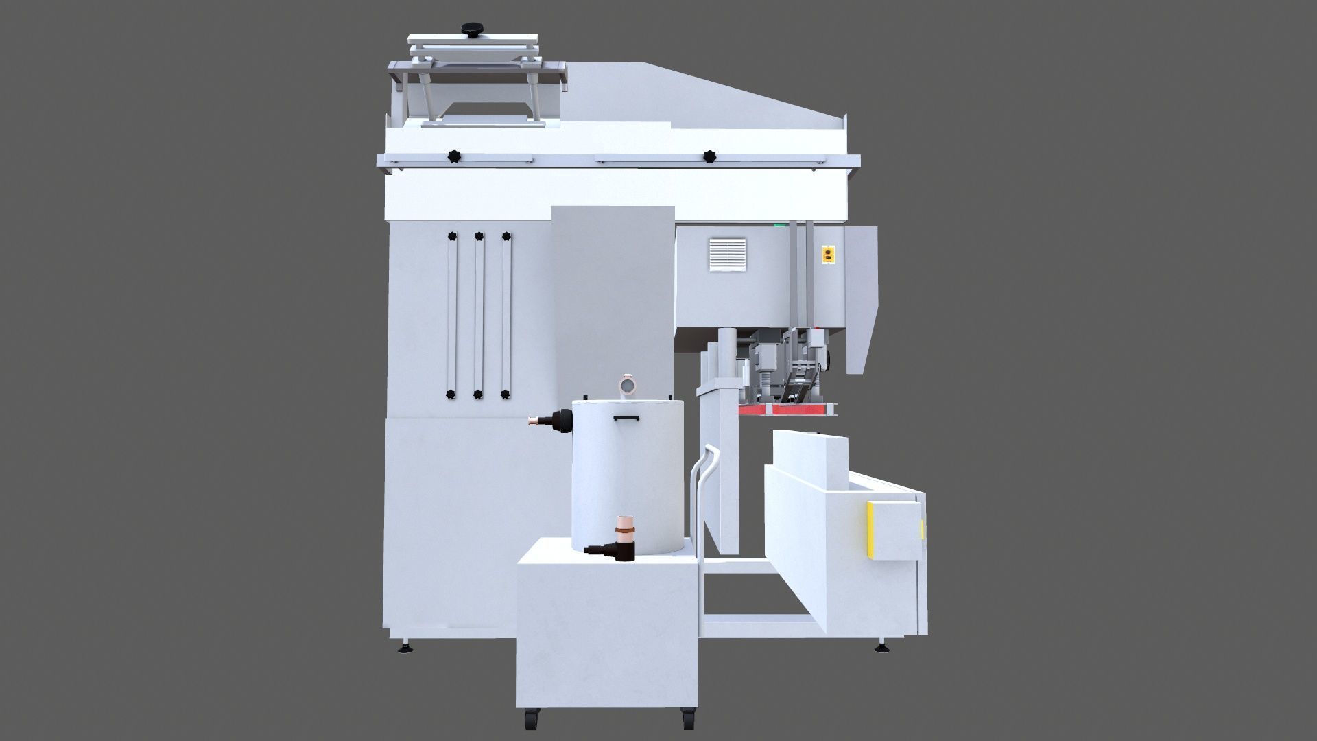 Capping Machine Low-poly 3D model_6