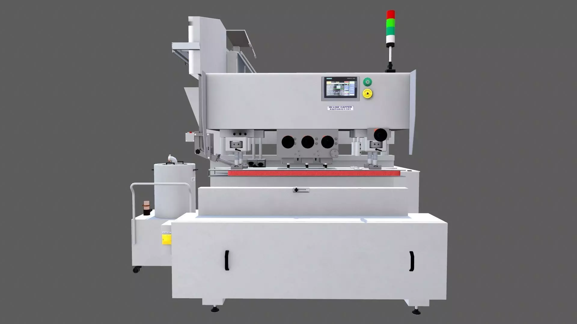 Capping Machine Low-poly 3D model_0