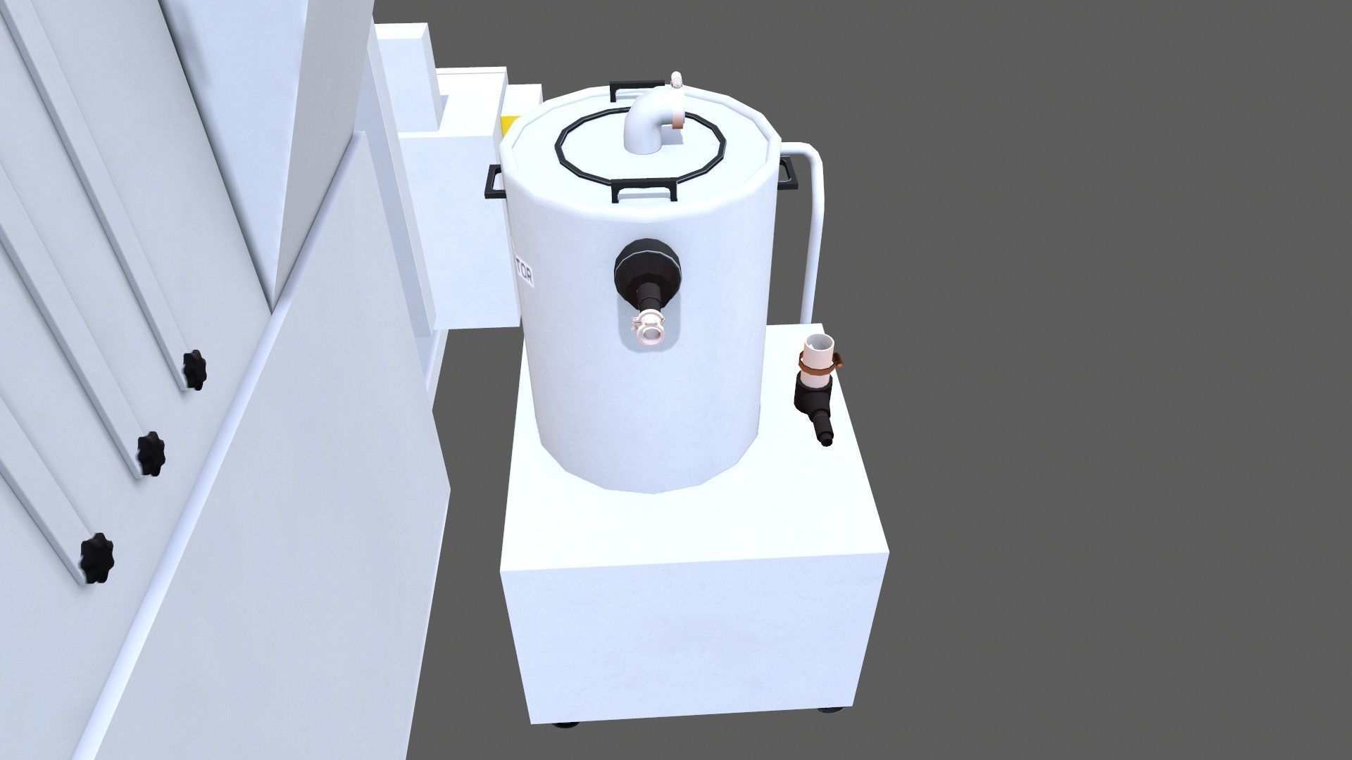 Capping Machine Low-poly 3D model_12