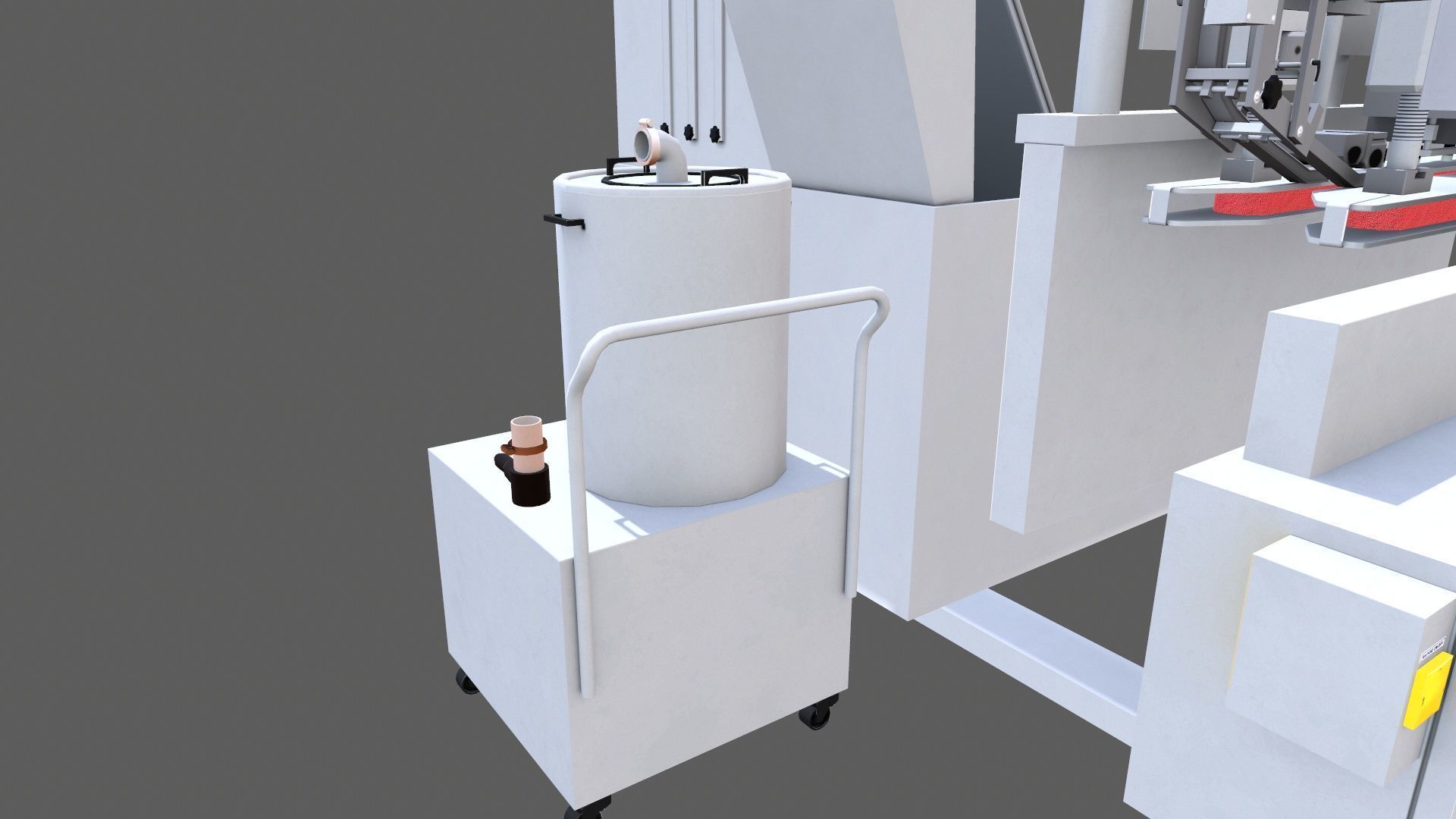 Capping Machine Low-poly 3D model_11