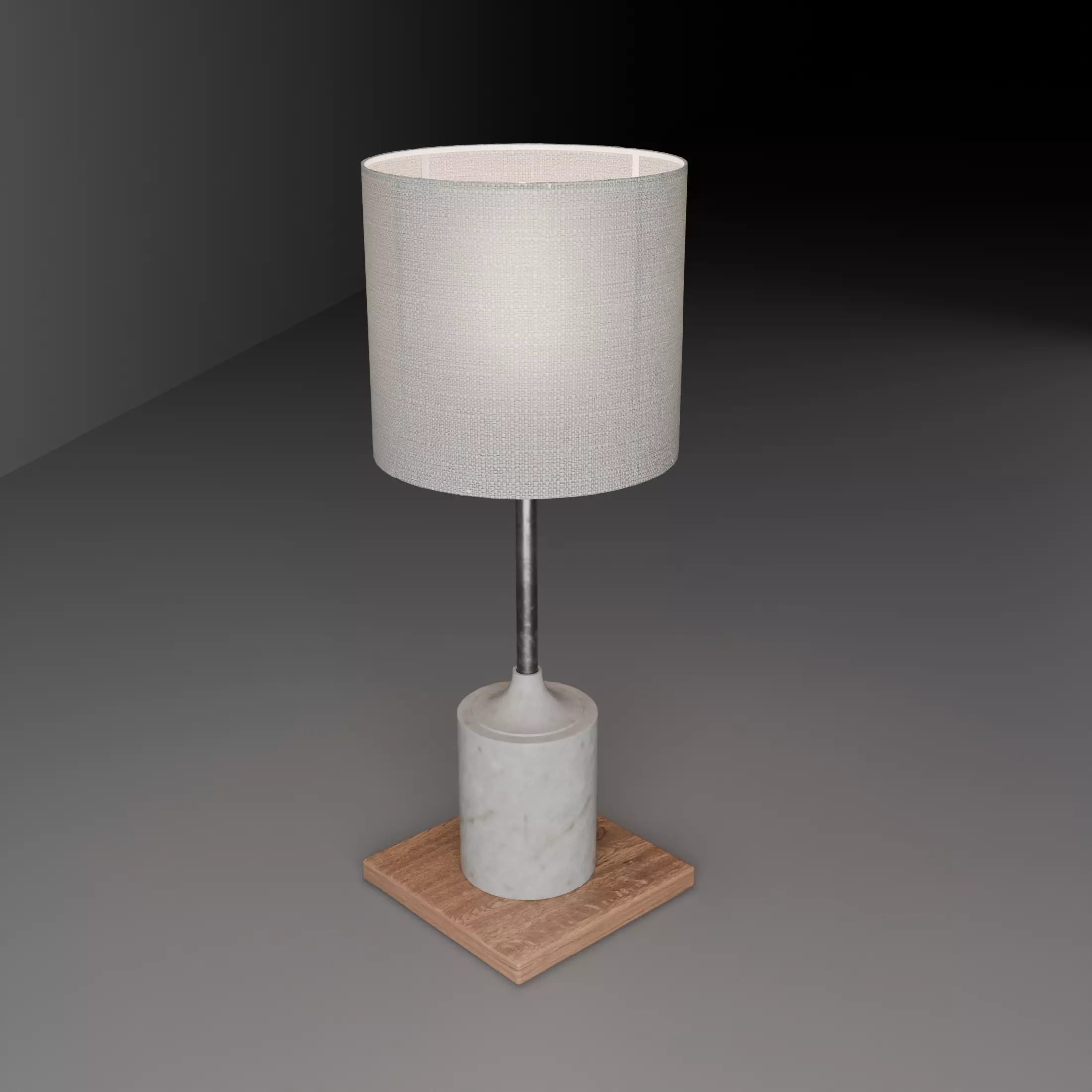 Halo - Elegante lampada moderna 3D 3D model_0