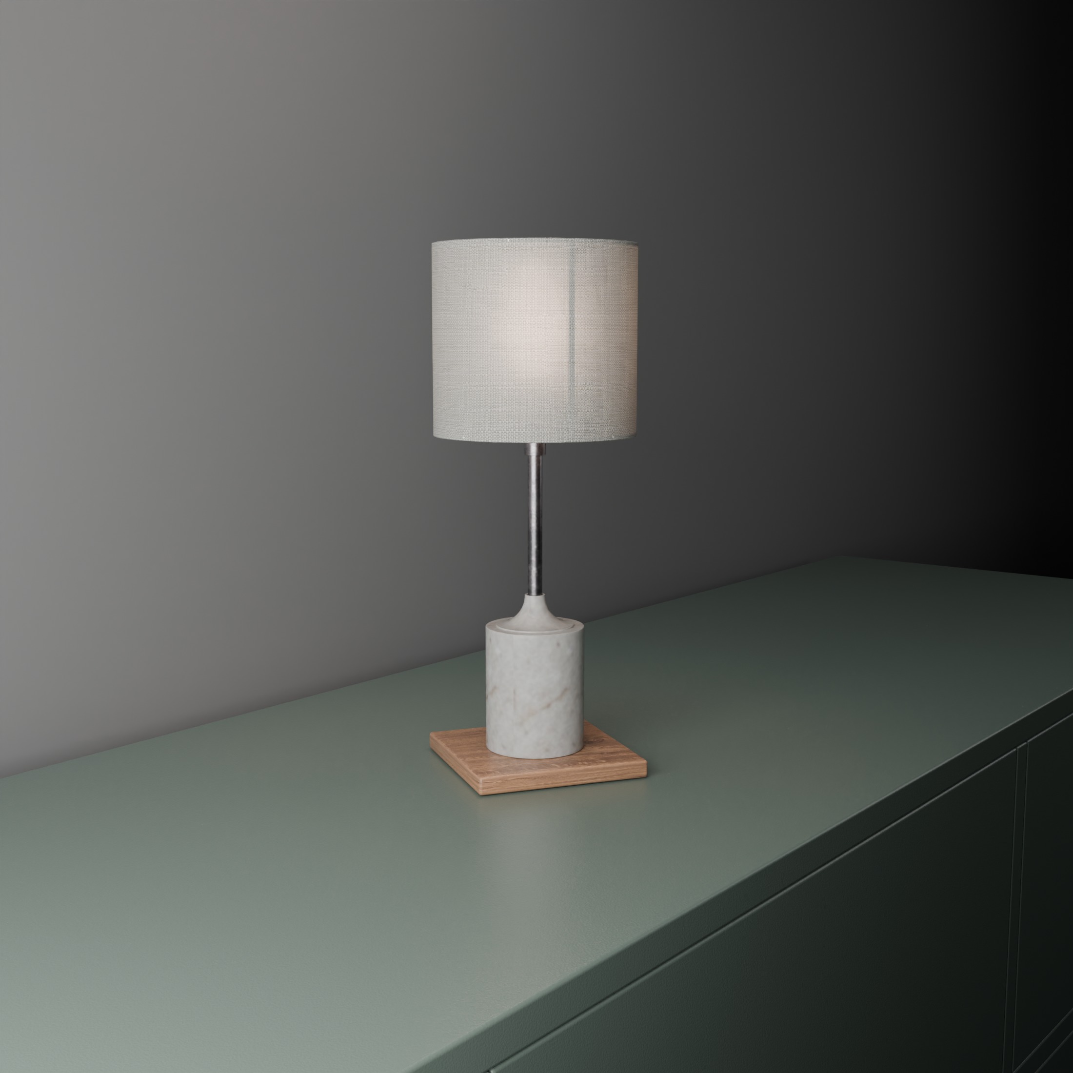 Halo - Elegante lampada moderna 3D 3D model_2