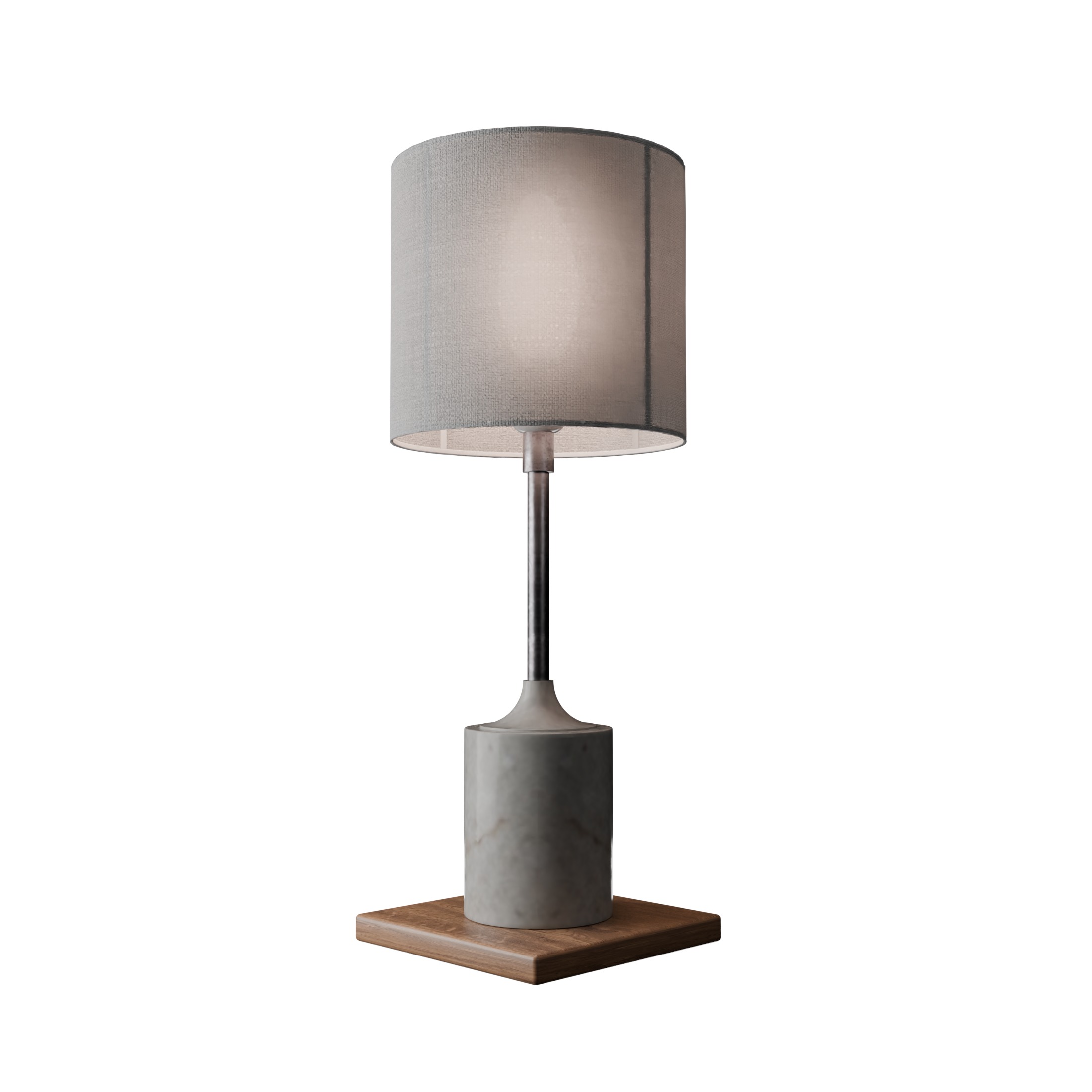 Halo - Elegante lampada moderna 3D 3D model_3