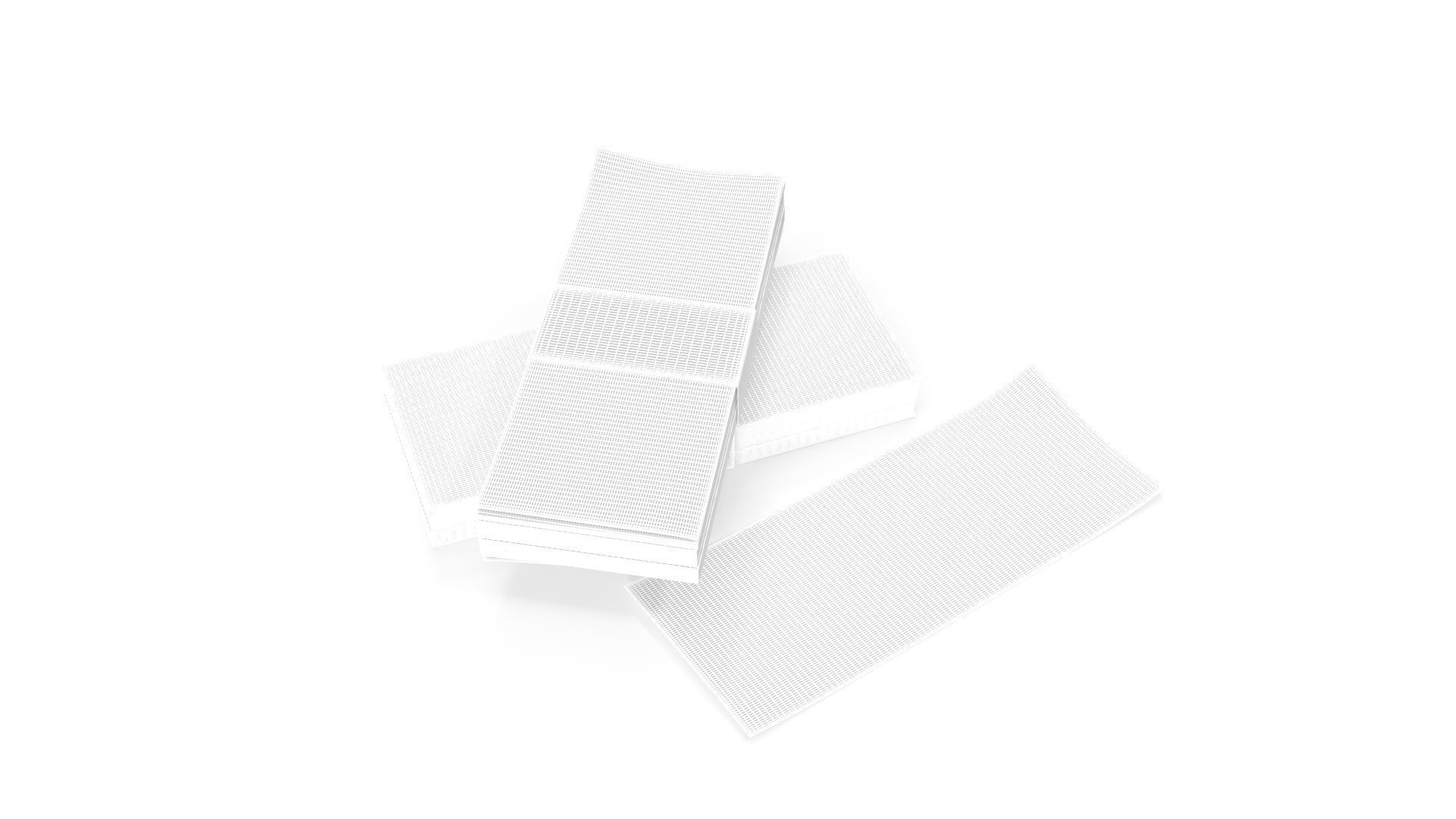 Stylized wad of money 3D model_12