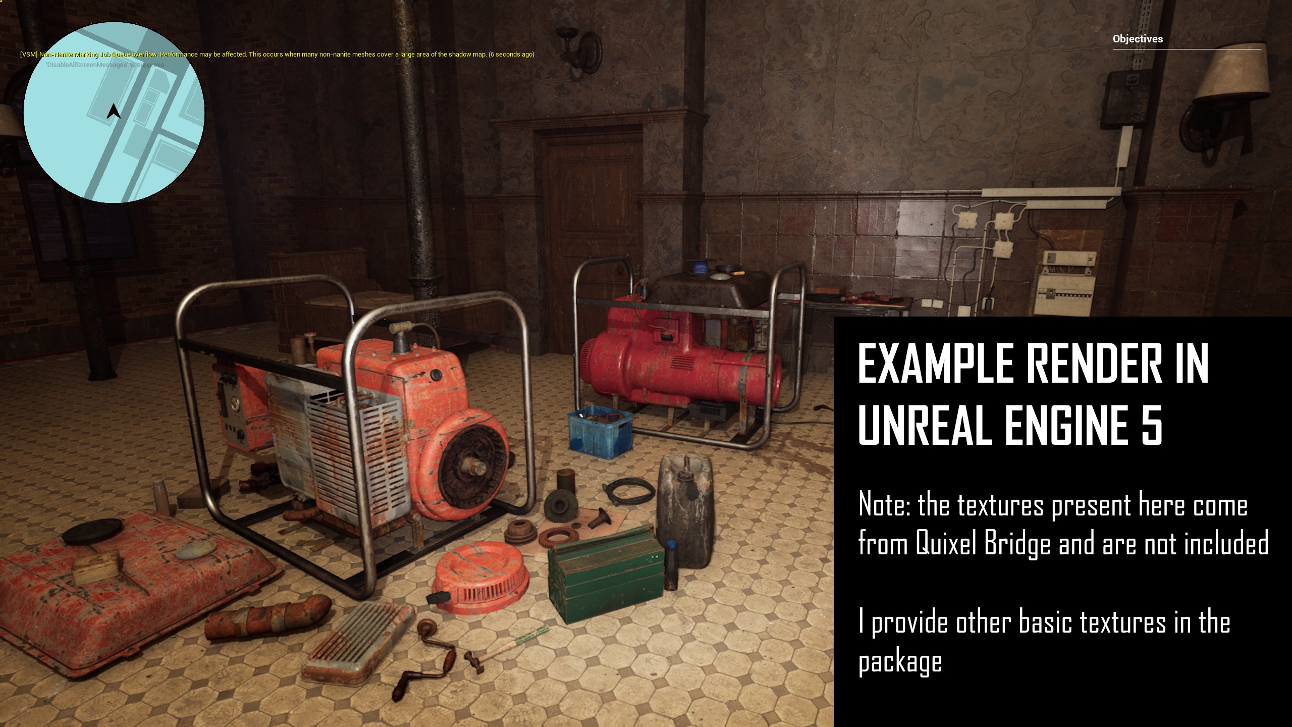 Electric Generator Set Diesel Portable - Blender UE5 Ready 3D model_6