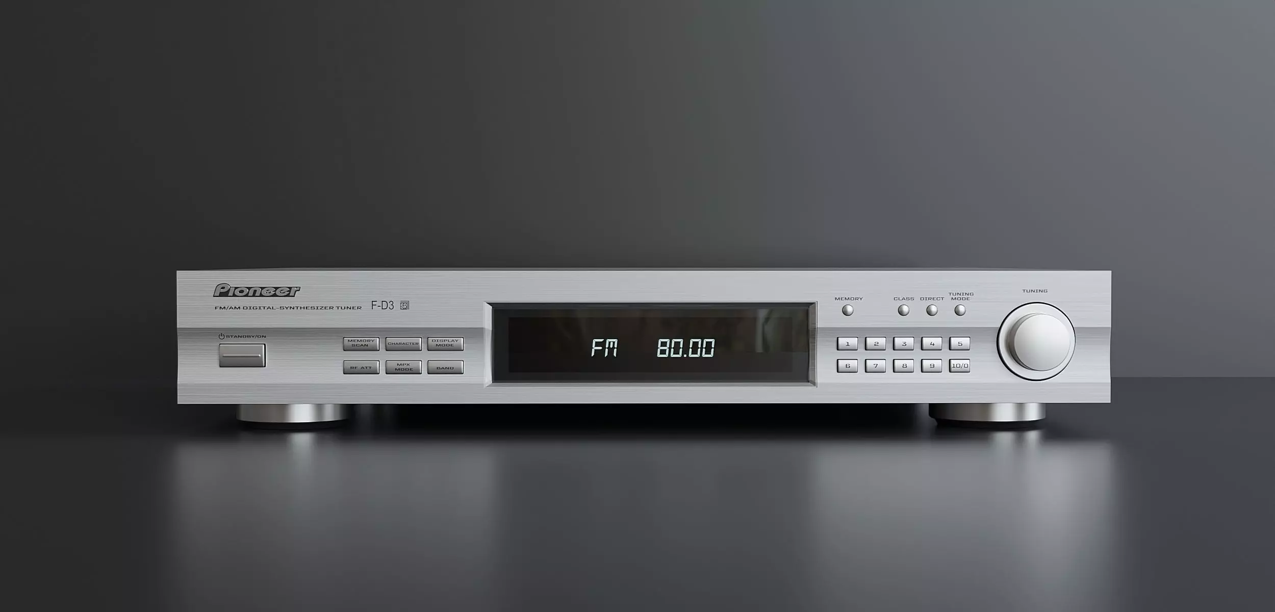 Japanese Vintage stereo tuner 3D model