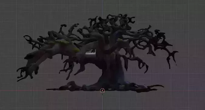 background tree dead lians and moss