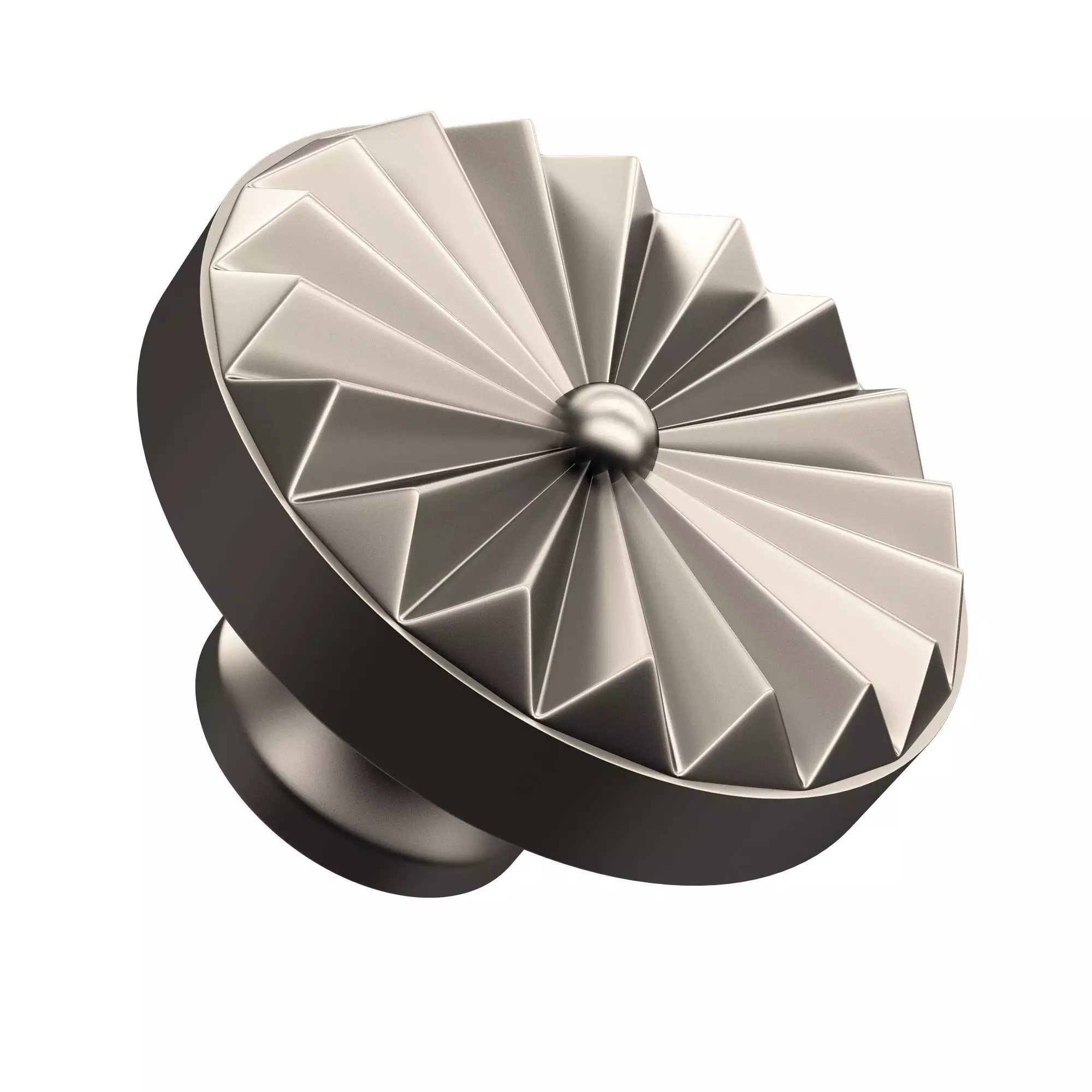 Classic Door Handle 01 Chrome Low-poly 3D model_0