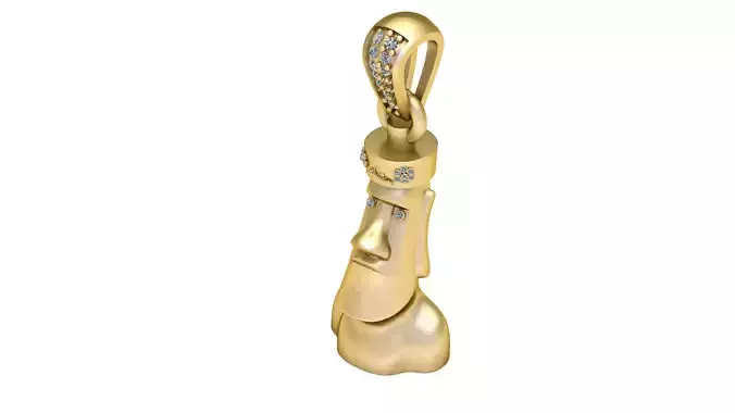 MOAI HEAS PENDANT 3D PRINTABLE MODEL