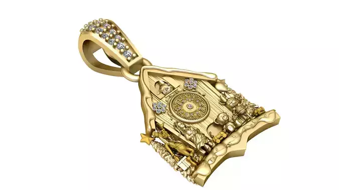 TOY HOUSE PENDANT 3D PRINTABLE MODEL