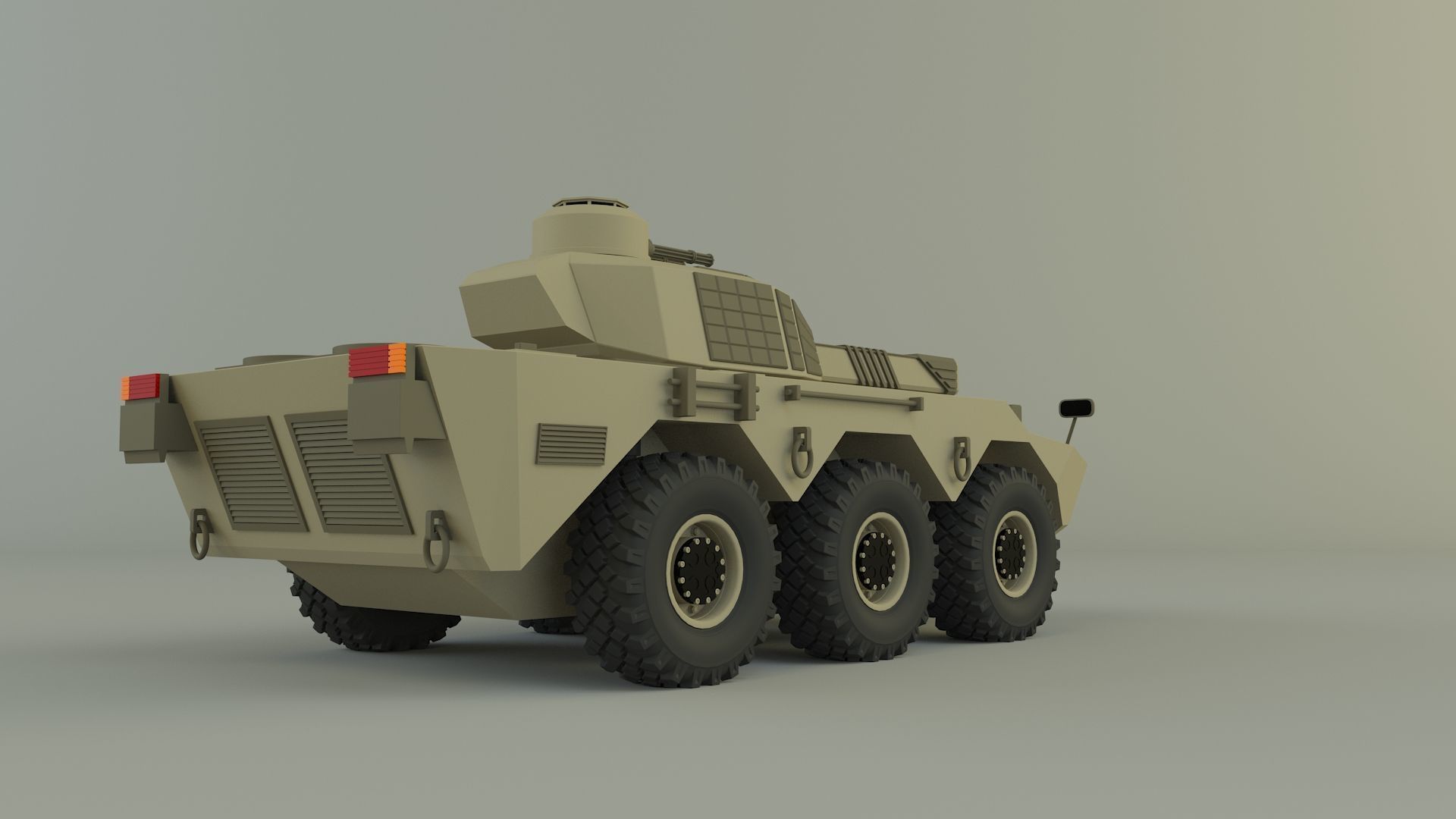 armored vehicle Mk2 tank 3D model_8