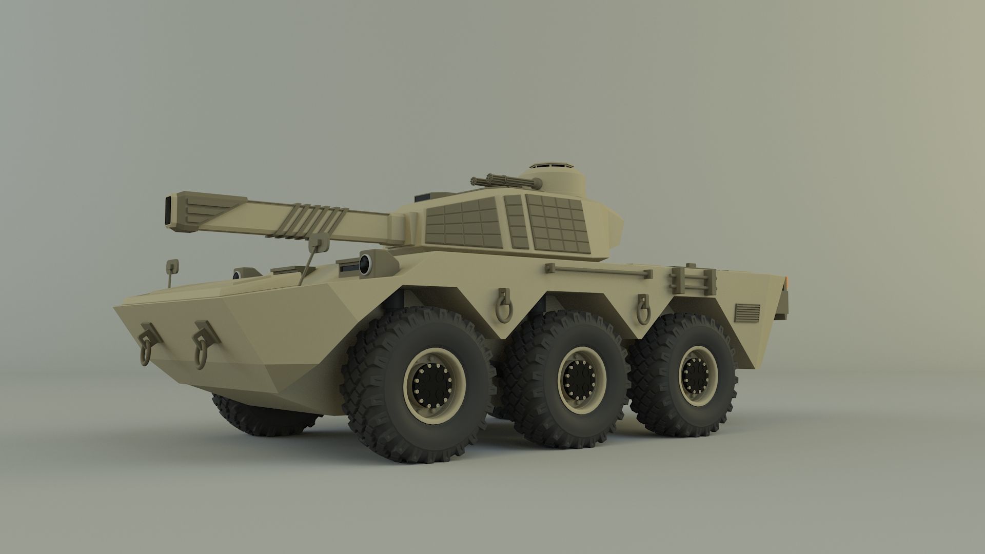 armored vehicle Mk2 tank 3D model_2