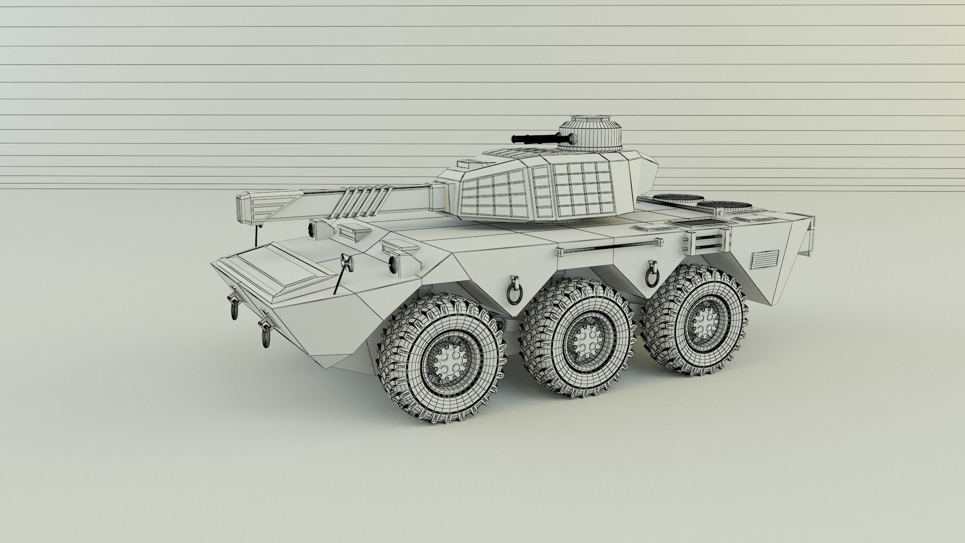 armored vehicle Mk2 tank 3D model_10