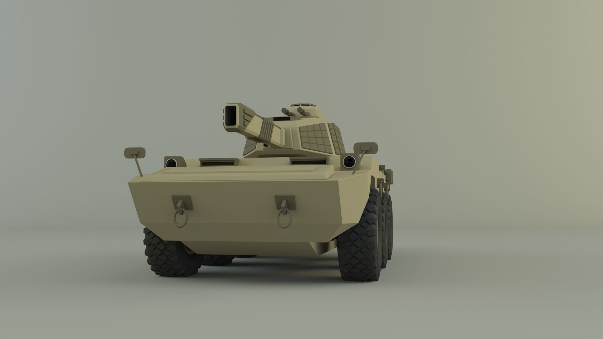 armored vehicle Mk2 tank 3D model_1