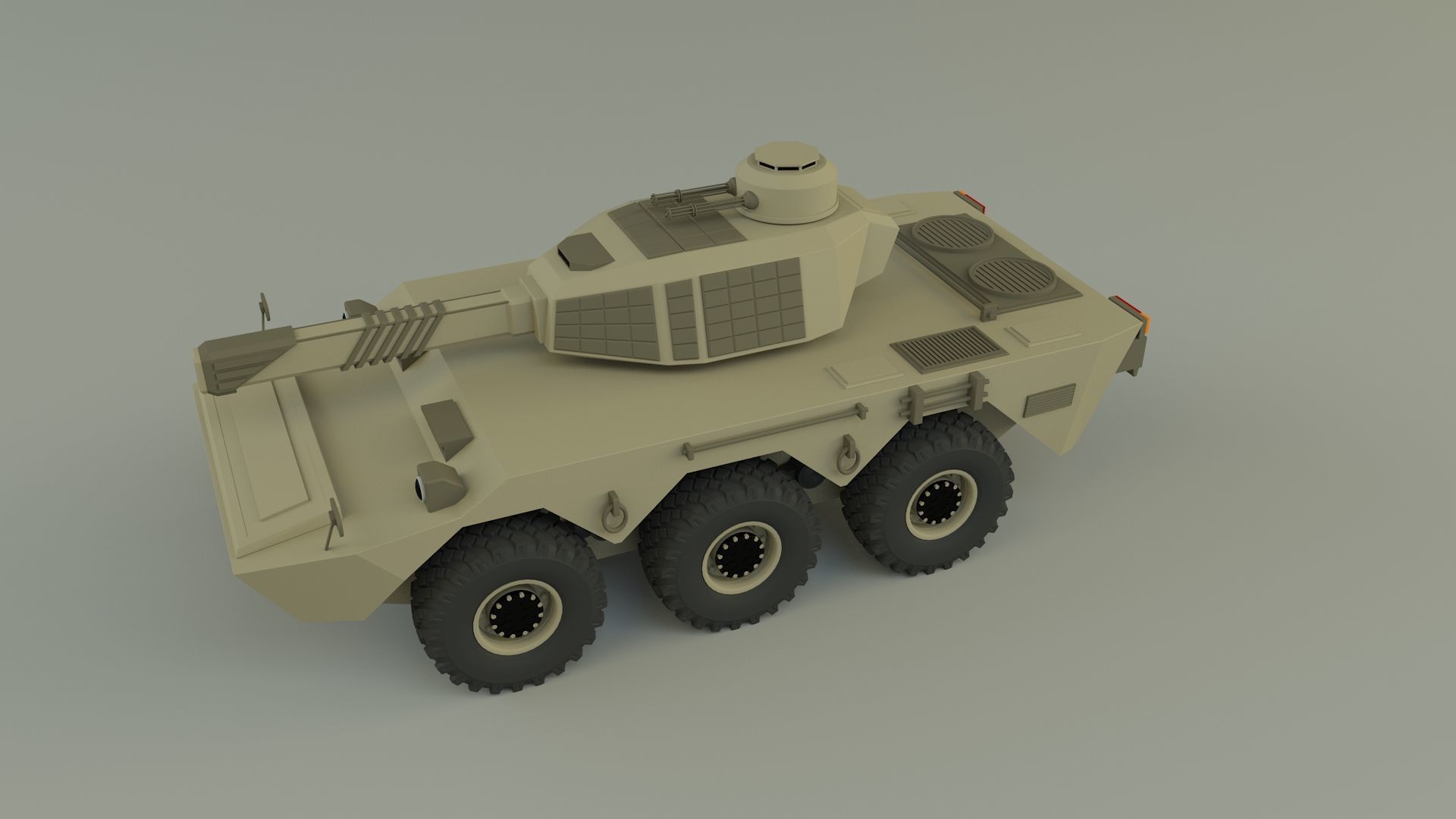 armored vehicle Mk2 tank 3D model_4