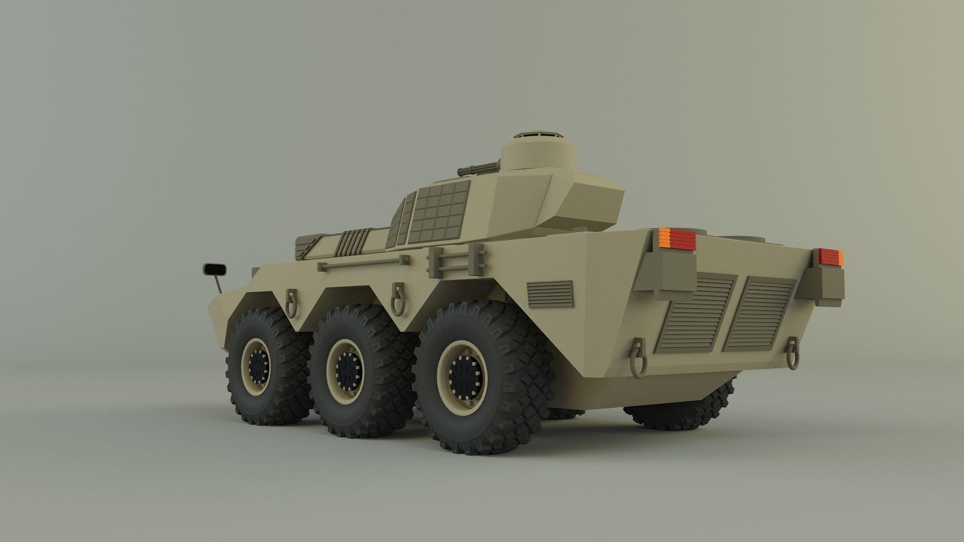 armored vehicle Mk2 tank 3D model_3