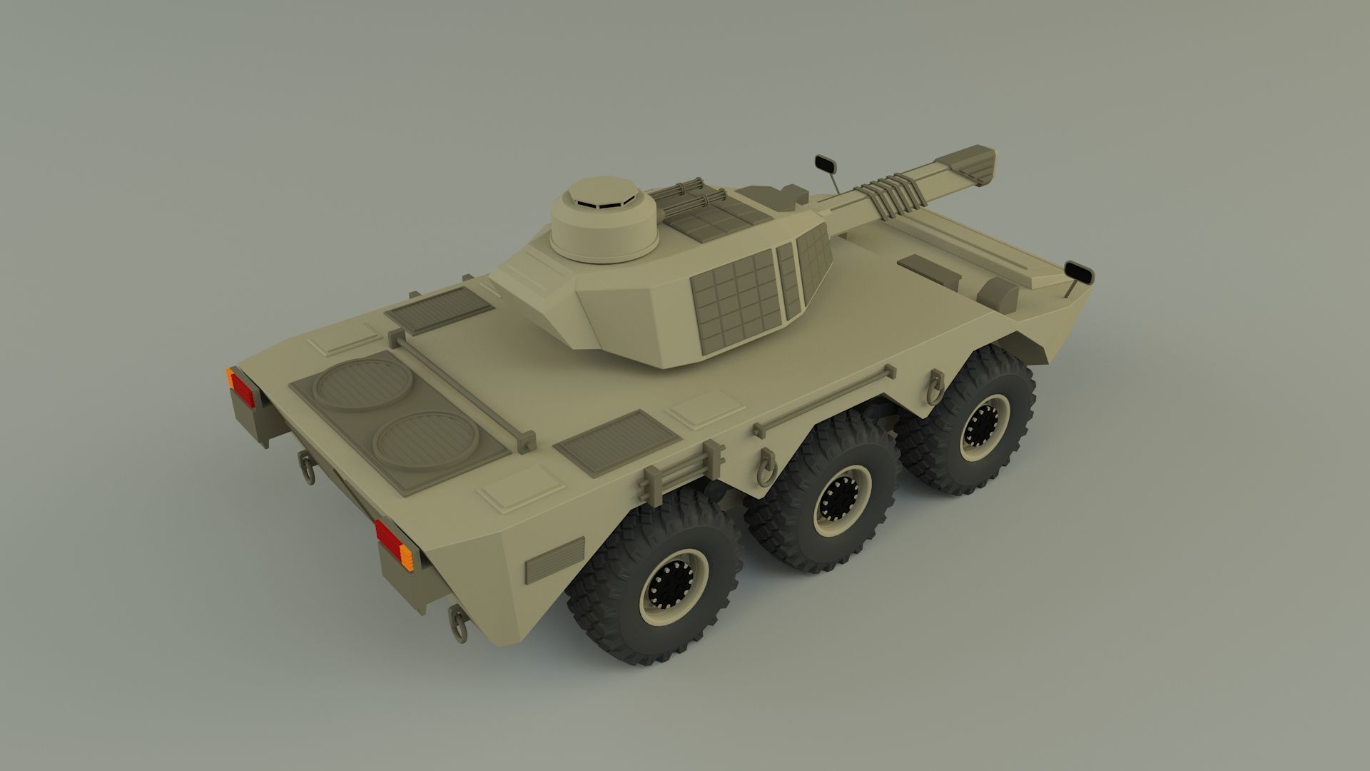armored vehicle Mk2 tank 3D model_6