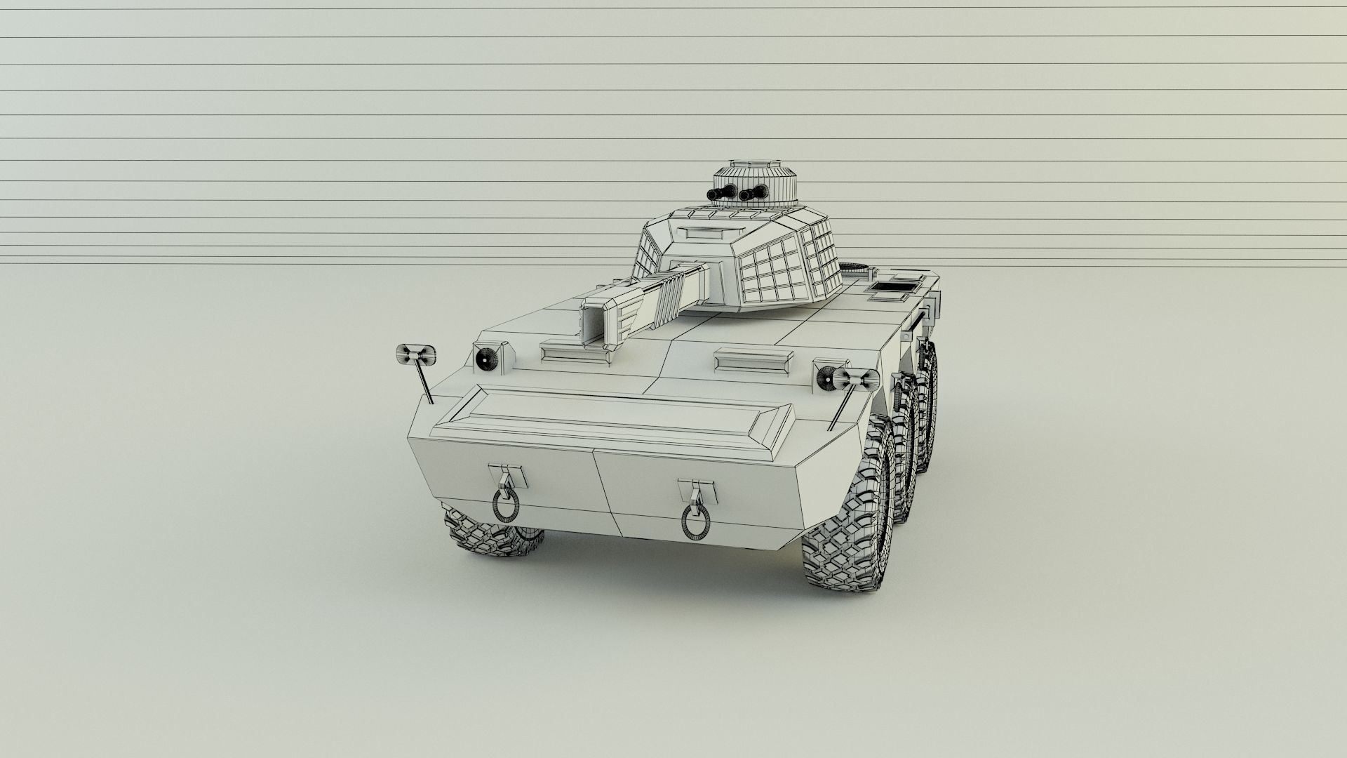 armored vehicle Mk2 tank 3D model_15