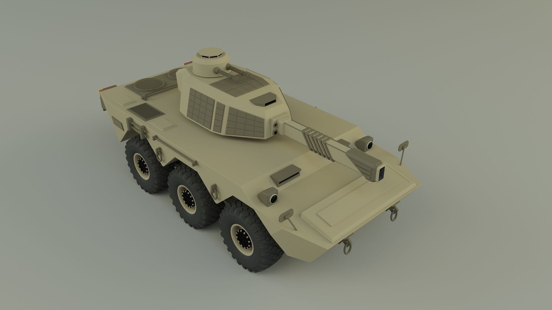 armored vehicle Mk2 tank 3D model_5