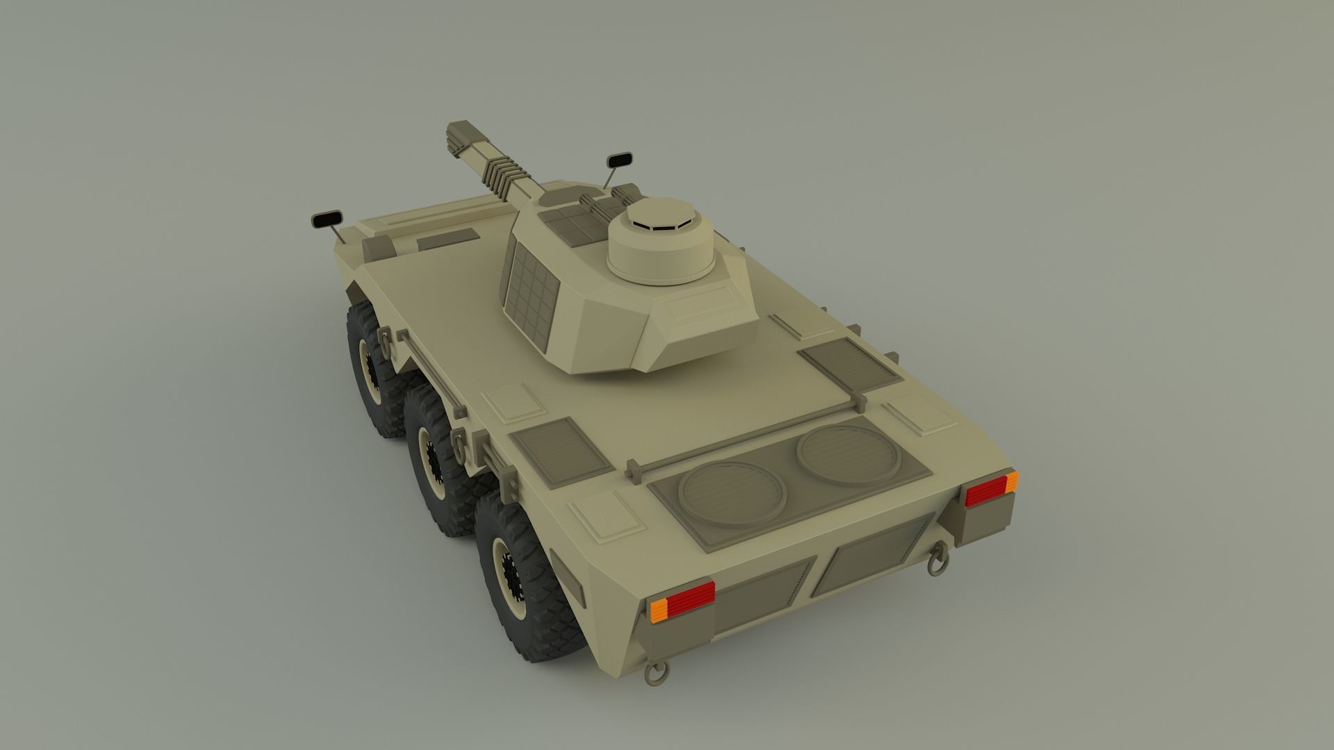 armored vehicle Mk2 tank 3D model_7