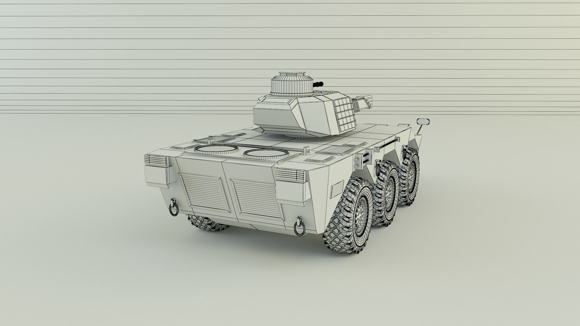 armored vehicle Mk2 tank 3D model_12