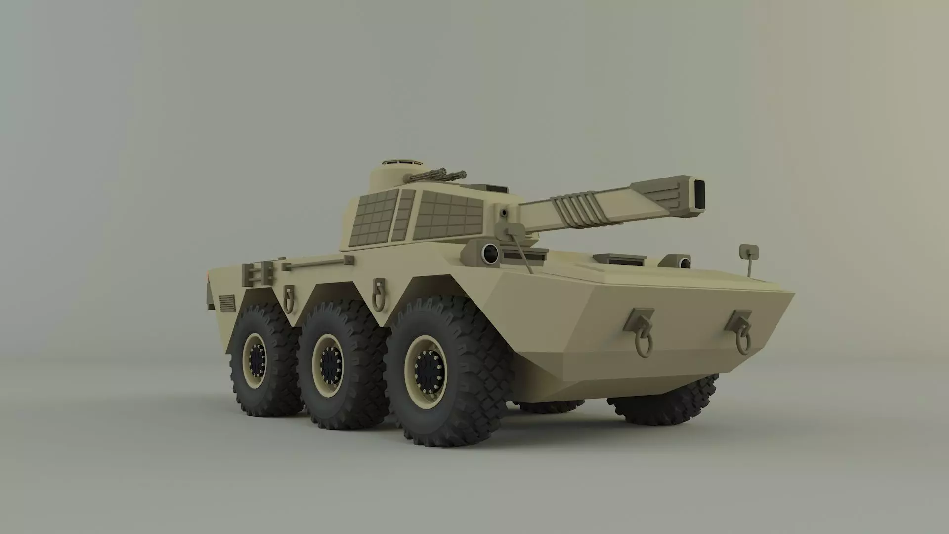 armored vehicle Mk2 tank 3D model_0