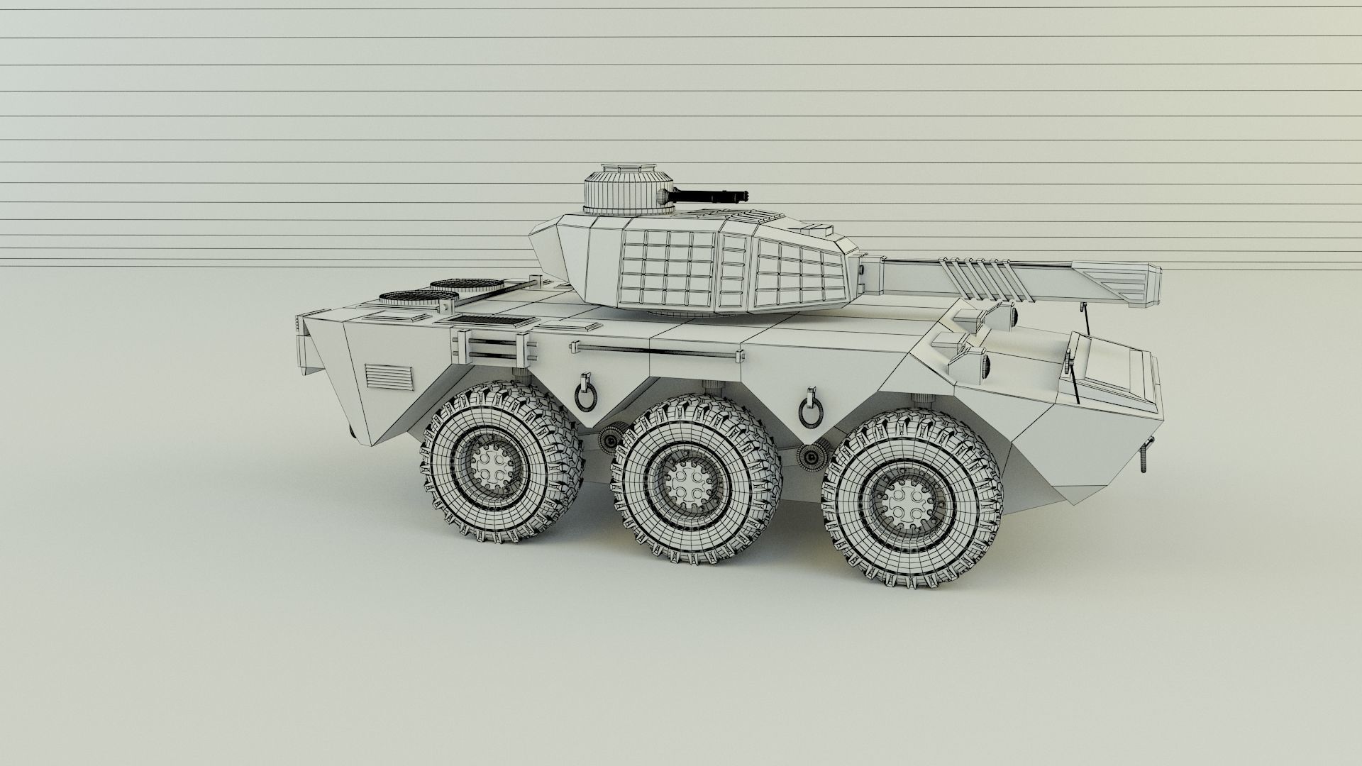 armored vehicle Mk2 tank 3D model_13