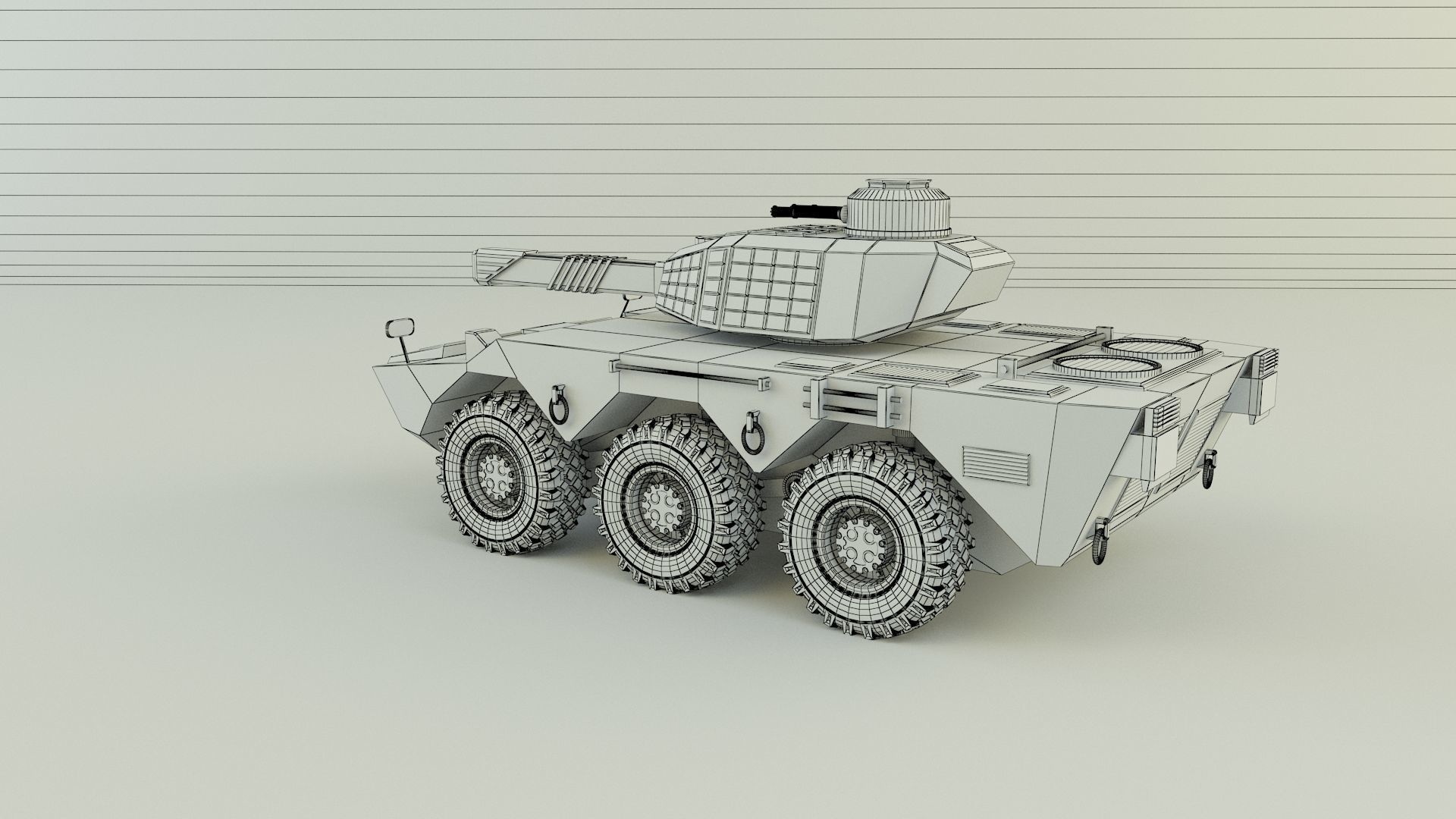 armored vehicle Mk2 tank 3D model_11