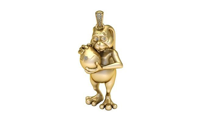RABBIT AND EGG PENDANT 3D PRINTABLE MODEL 3D print model