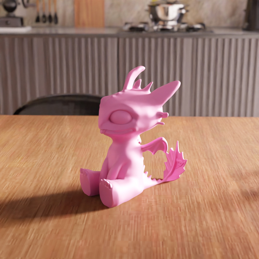 Toothless Dragon Figure STL File - 153 3D print model_5