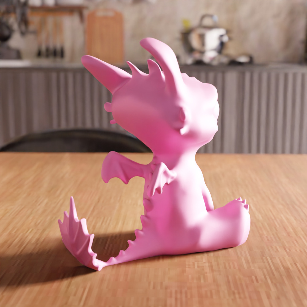 Toothless Dragon Figure STL File - 153 3D print model_3