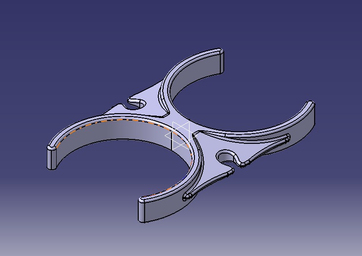 Water Filter Clip 58mm 3D print model_4