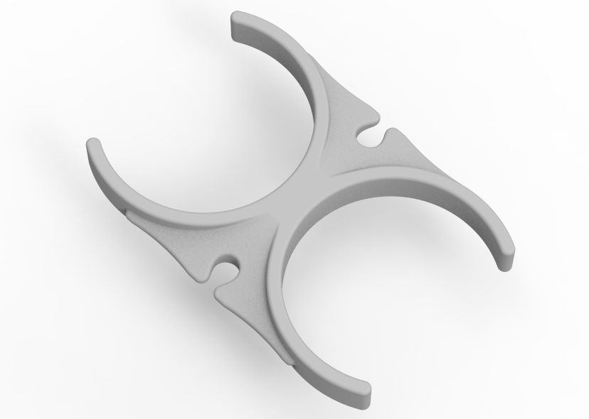 Water Filter Clip 58mm 3D print model_32