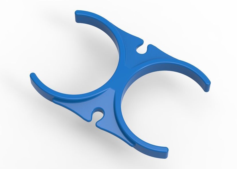 Water Filter Clip 58mm 3D print model_5