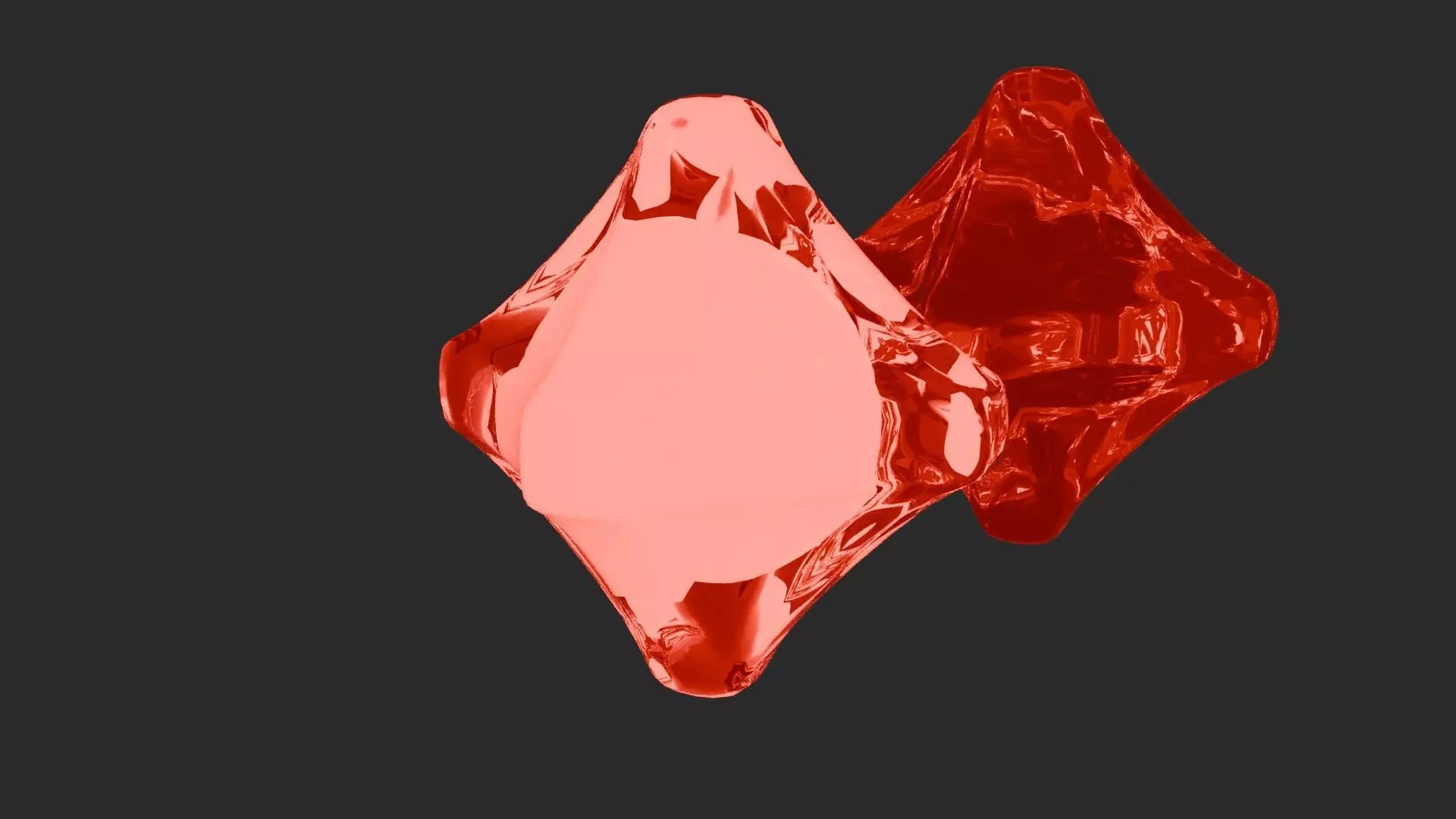 Red Rare Gem Can Be Used In Games As Rare Item 3D model_0
