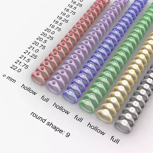 Round 9 mm Signet Rings 174 items