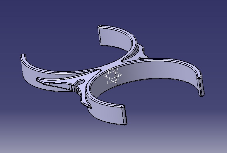 Water Filter Clip 101mm 3D print model_22