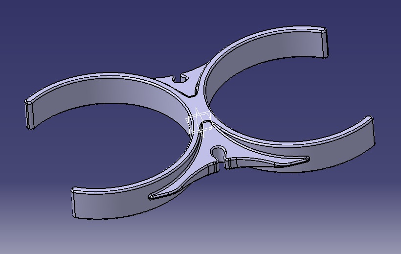 Water Filter Clip 101mm 3D print model_6