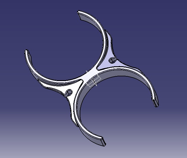 Water Filter Clip 101mm 3D print model_10