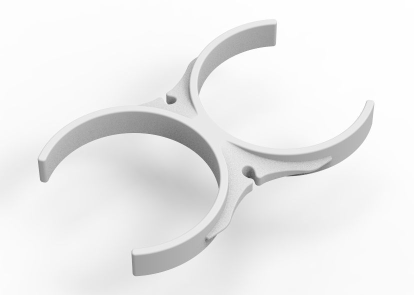 Water Filter Clip 101mm 3D print model_33