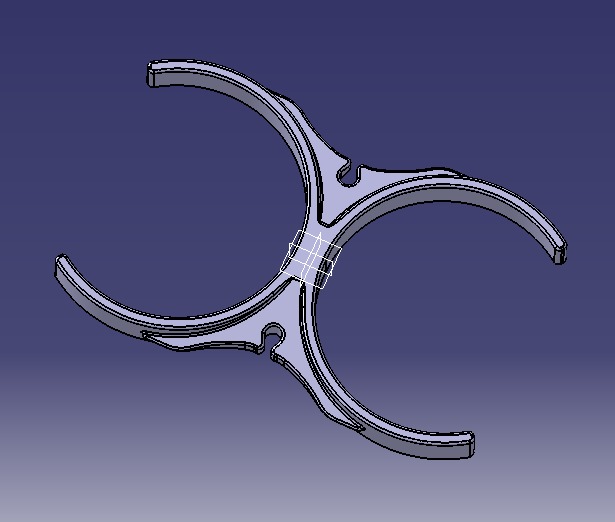 Water Filter Clip 101mm 3D print model_8