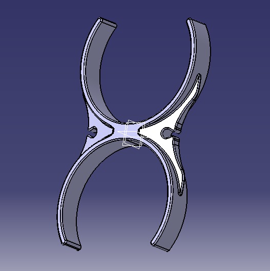 Water Filter Clip 101mm 3D print model_12