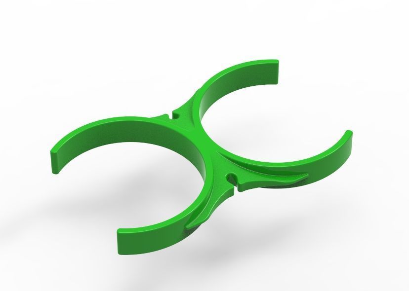 Water Filter Clip 101mm 3D print model_3