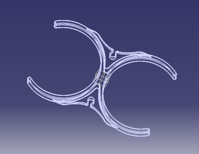 Water Filter Clip 101mm 3D print model_9