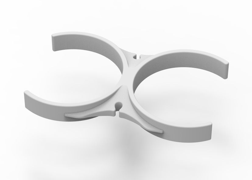 Water Filter Clip 101mm 3D print model_38
