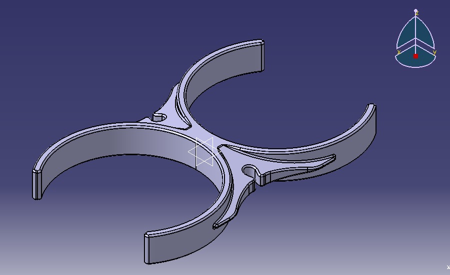 Water Filter Clip 101mm 3D print model_4