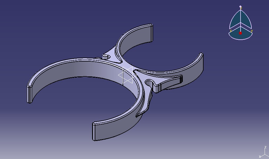 Water Filter Clip 76mm to 101mm 3D print model_6